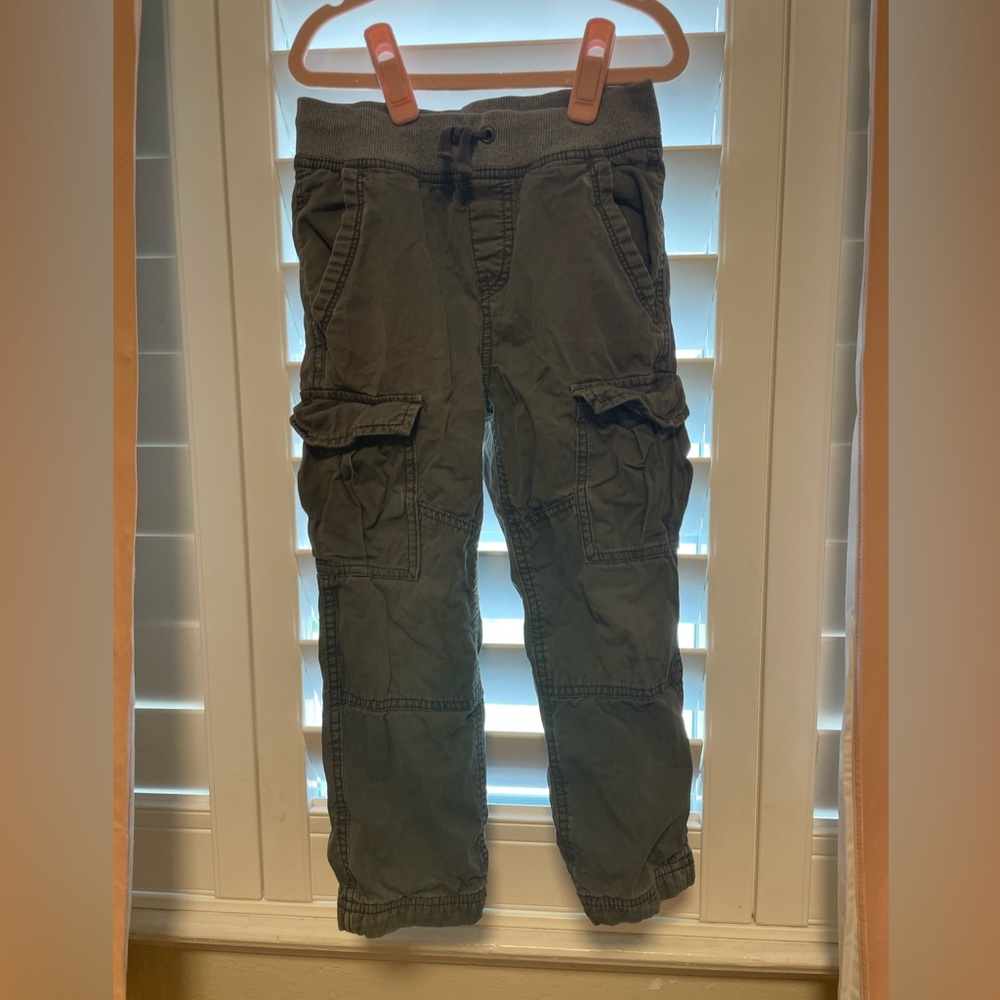 Double Knee Jersey Lined Relaxed Cargo Pants 5